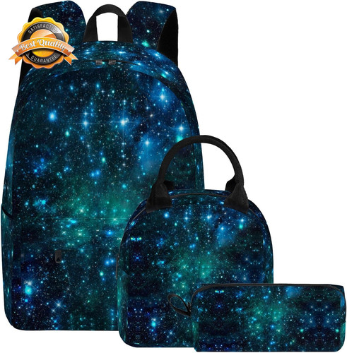 3pcs boys galaxy backpack - boys,