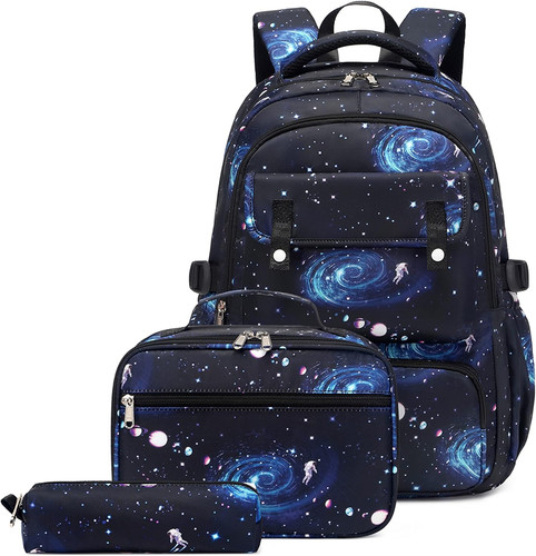 Galaxy print school bag - galaxy-print, school-bag